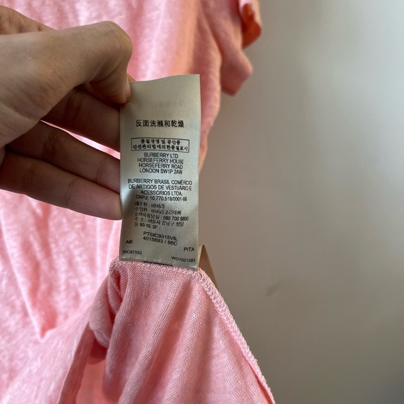 Burberry Brit Linen Knit V-Neck Tee - Picture 11 of 15